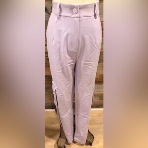 Purple High-Waisted Cargo Maylin Pants